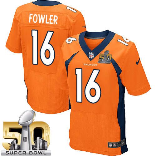 Nike Broncos #16 Bennie Fowler Orange Team Color Super Bowl 50 Men's Stitched NFL New Elite Jersey